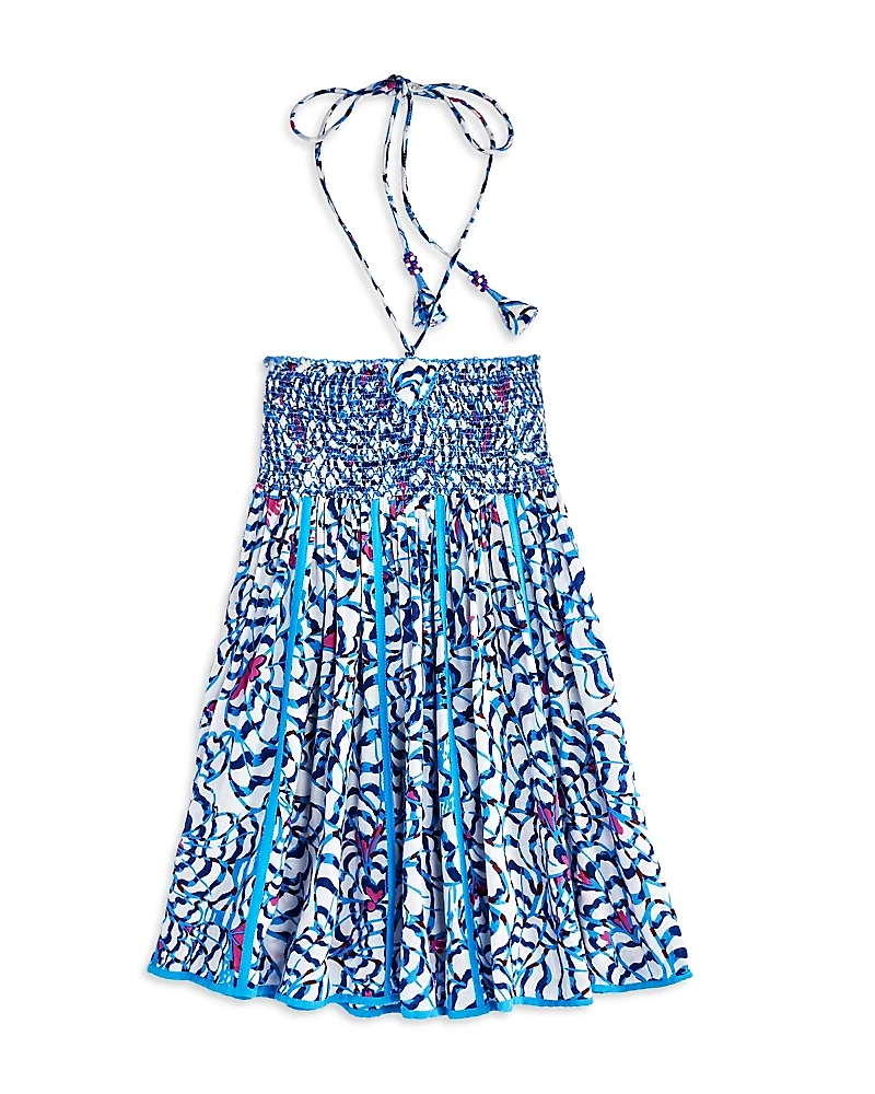 Poupette St. Barth Girls' Cycas Smocked Mini Dress - Little Kid, Big Kid