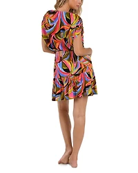 Tropic Waves Swim Cover-Up Dress