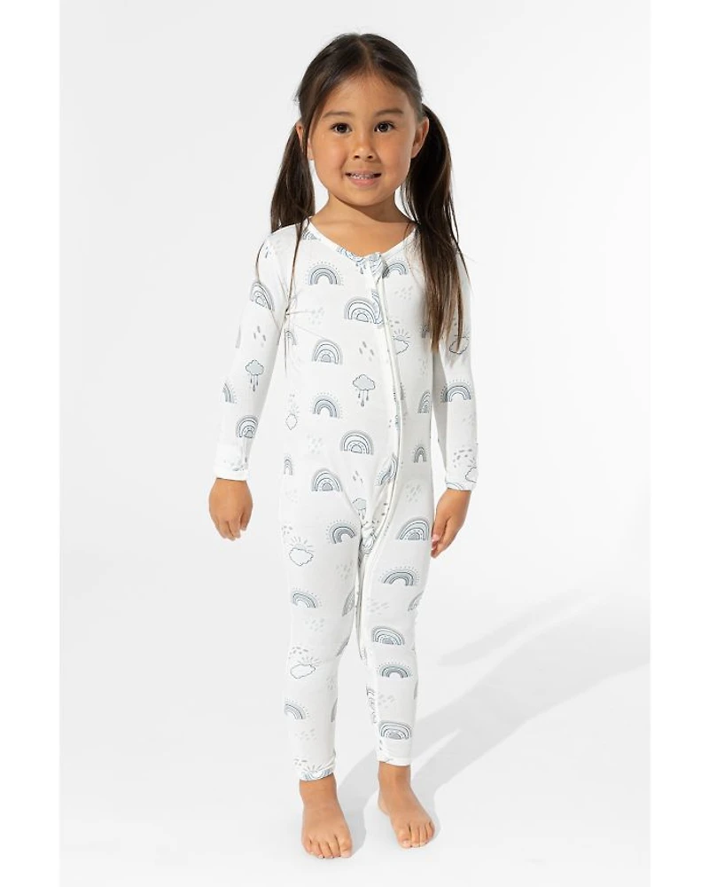 Unisex Rainbows Convertible Footie - Baby