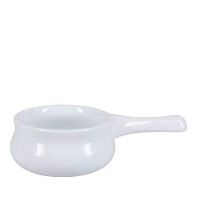 Onion Soup 12 oz. White Bowls, Set of 4