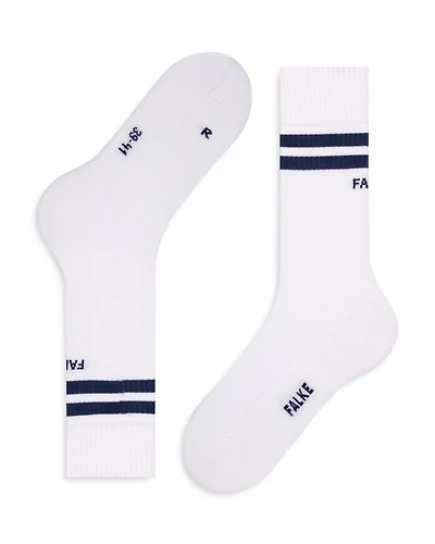 Dynamic Cotton Blend Double Stripe Crew Socks