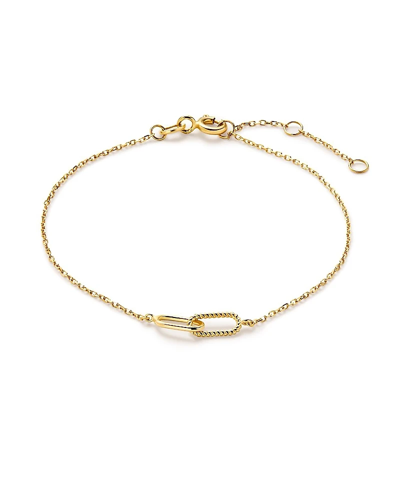 Ana Luisa Gold Bracelet - Gold Twisted Link Bracelet