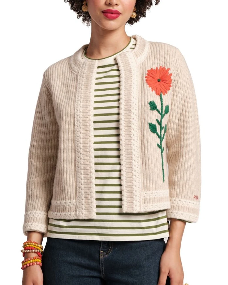 Border Flower Cardigan