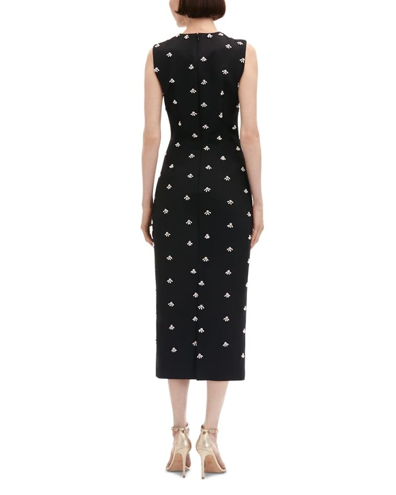 Pearl Embellished Midi Dress