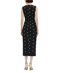 Pearl Embellished Midi Dress