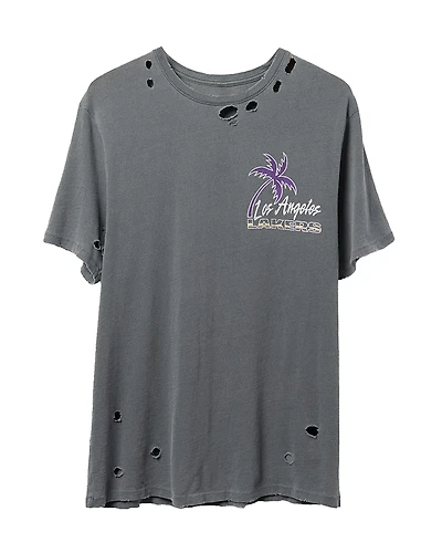 Junk Food Clothing Unisex Nba Los Angeles Lakers Luau Vintage Destroy Tee