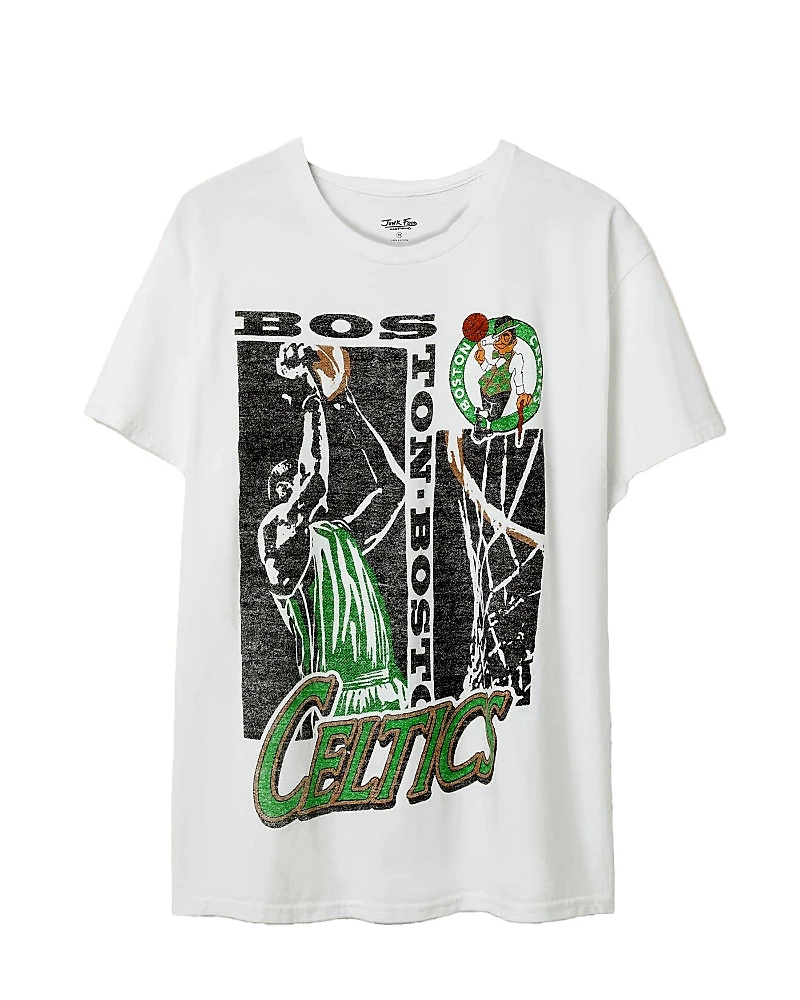 Junk Food Clothing Unisex Nba Boston Celtics Jump Shot Short Sleeve Tee
