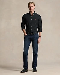 Slim Fit Long Sleeve Poplin Button Down Shirt