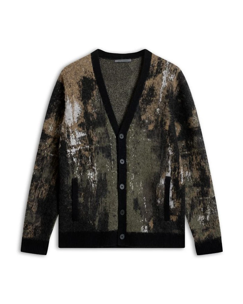 Dio Regular Fit Jacquard Cardigan Sweater