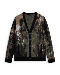 Dio Regular Fit Jacquard Cardigan Sweater