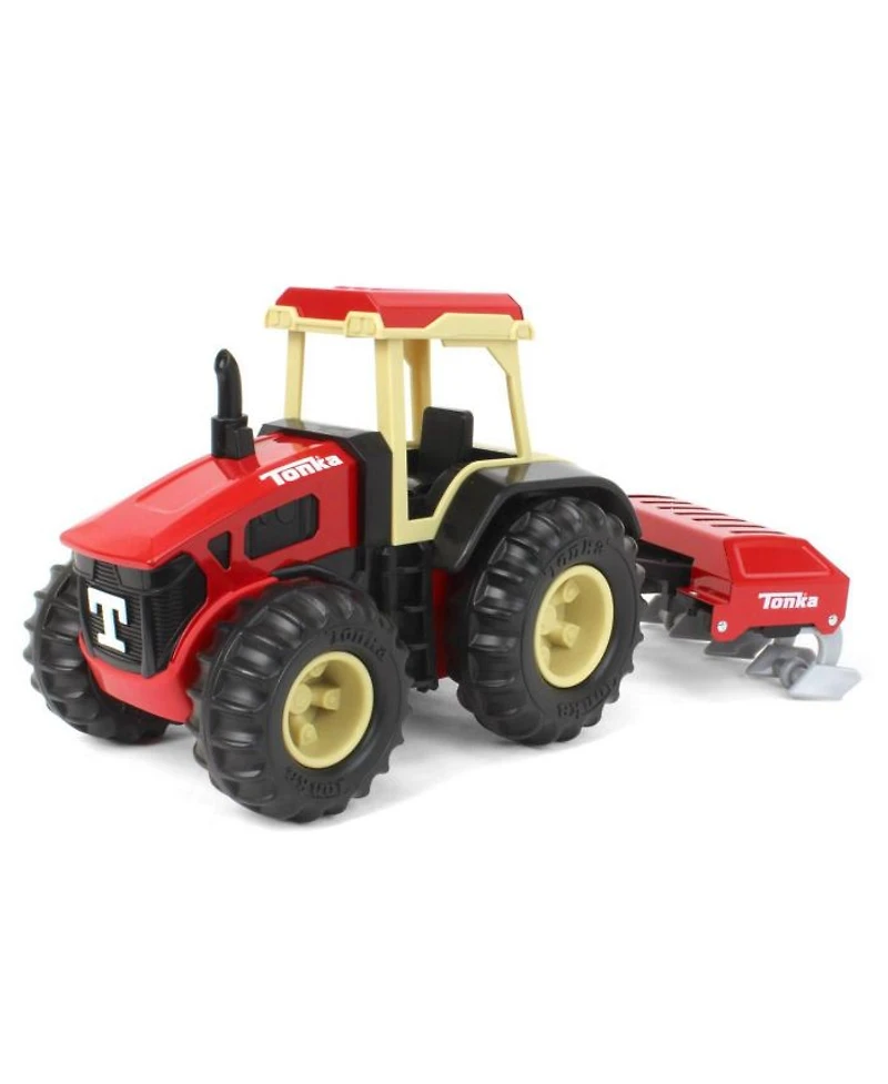 Steel Classics Retro Cab Tractor with Red Plow - Ages 3+