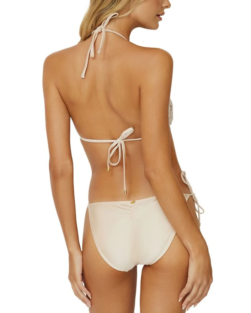 Lace Side Tie Bikini Bottom