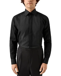 Contemporary Fit Plissé Bib Formal Shirt