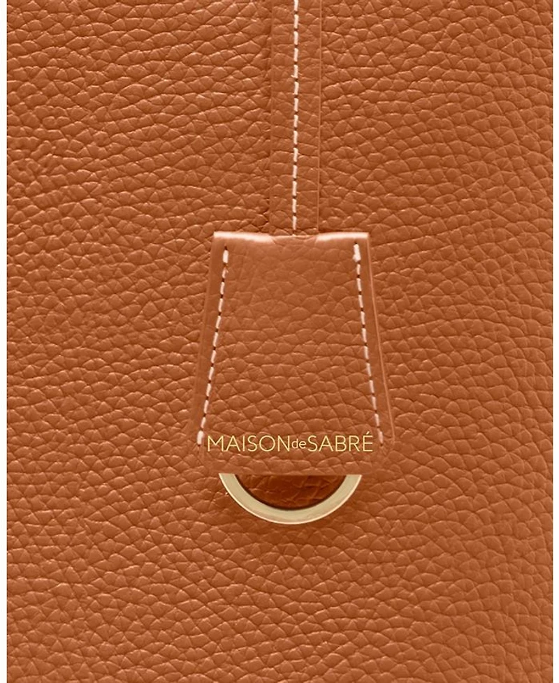 Tall Leather Soft Tote Bag