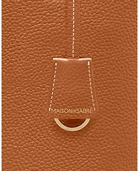 Tall Leather Soft Tote Bag