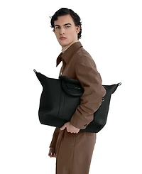 Large Leather Weekender Bag