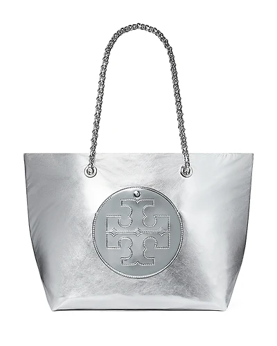 Tory Burch Ella Metallic Nylon Tote Bag