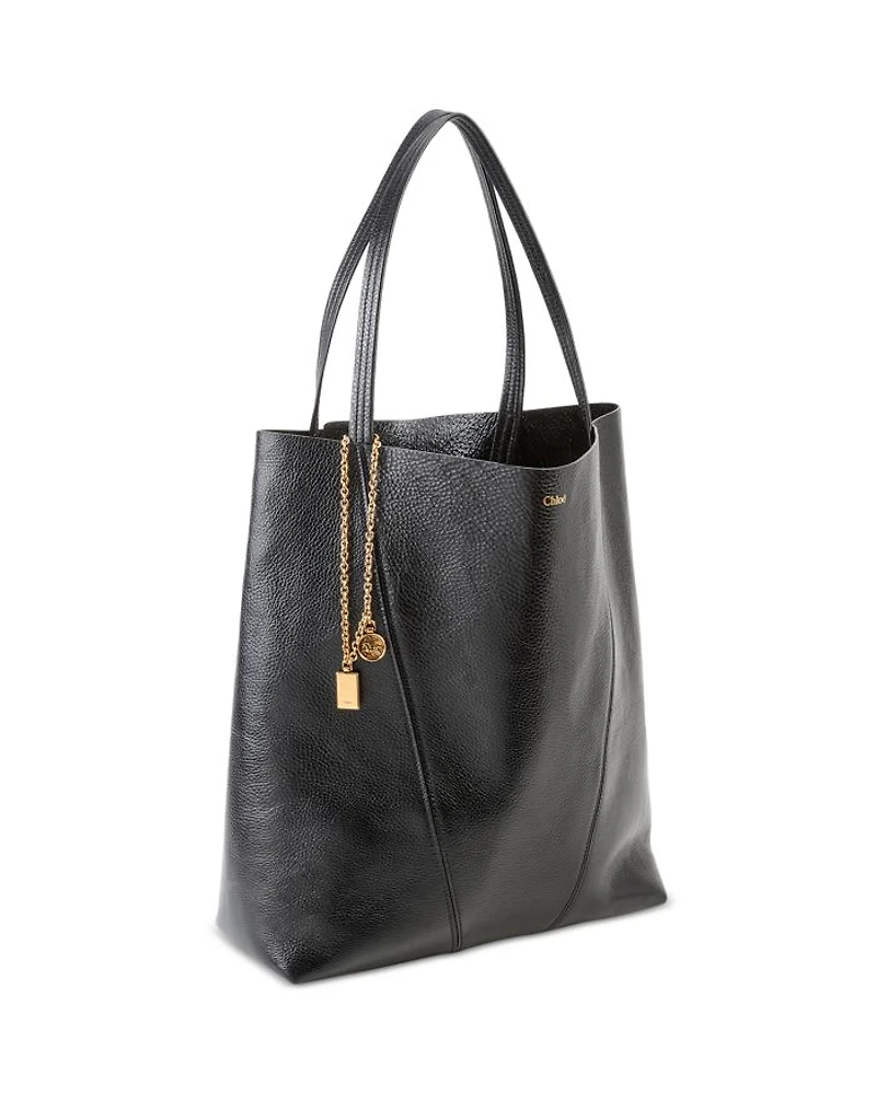 Leather Spin Large Tote