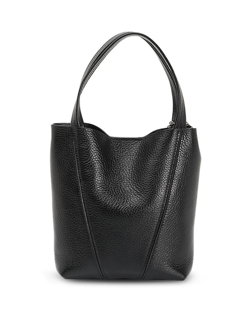 Leather Spin Small Tote