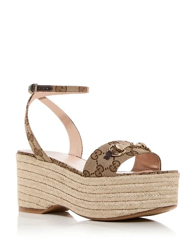 Women's GG Espadrille Platform Sandals