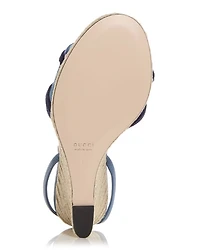 Women's Logo Espadrille Wedge Sandals