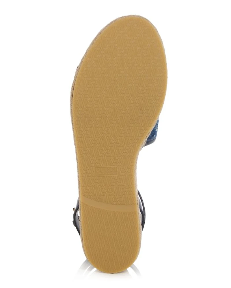 Women's GG Horsebit Espadrille Flatform Sandals