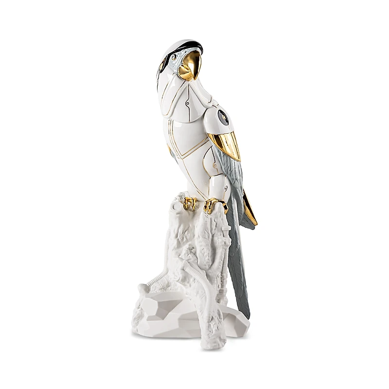 Lladro Macaw Bird Cyborg Sculpture