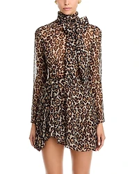 Carlotta Leopard Print Mini Dress