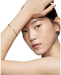 18K Yellow Gold Cablespira® Bracelet with Cultured Freshwater Pearls & Diamonds