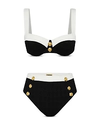 Alexandria Color Blocked Bikini Top