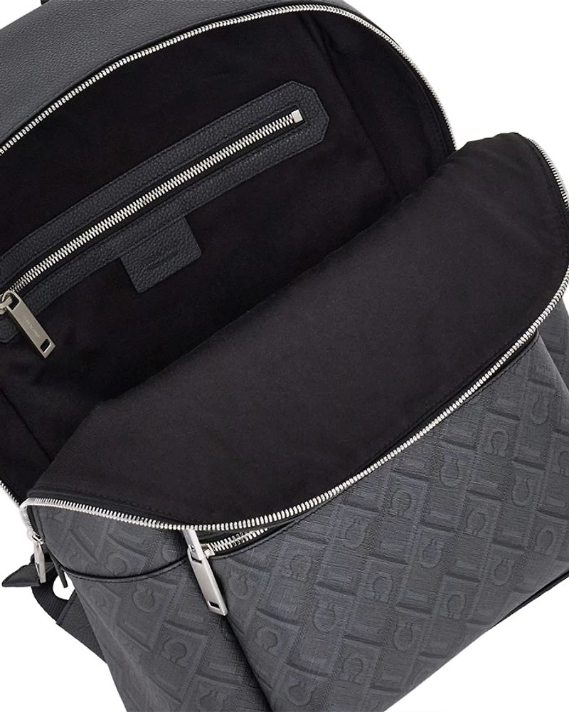 Embossed Gancini Leather Travel Bag