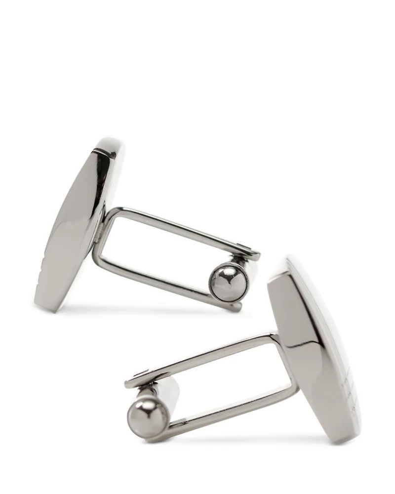 Tartan Plaid Stainless Steel Cufflinks