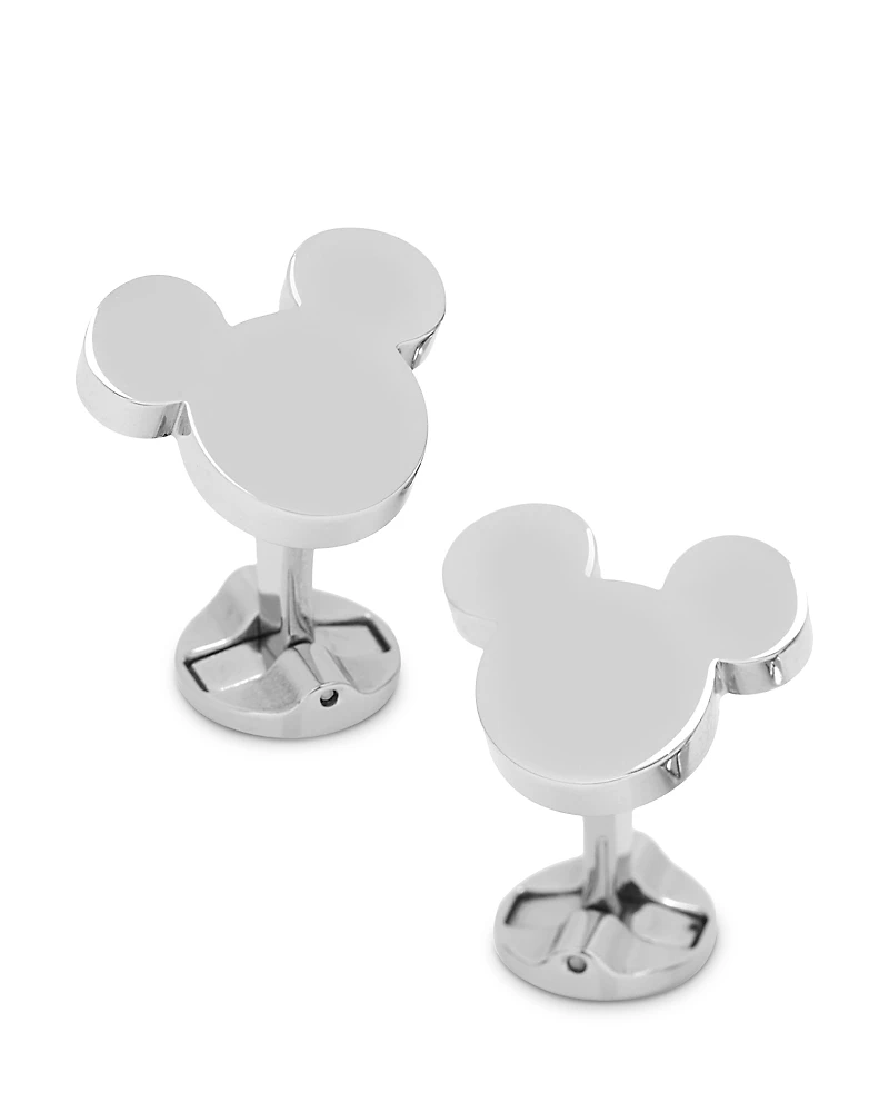 Cufflinks Inc Mickey Mouse Silhouette Stainless Steel Cufflinks