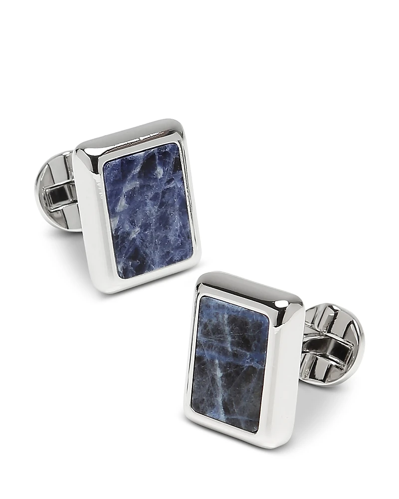 Cufflinks Inc. Silver and Sodalite Jfk Presidential Cufflinks