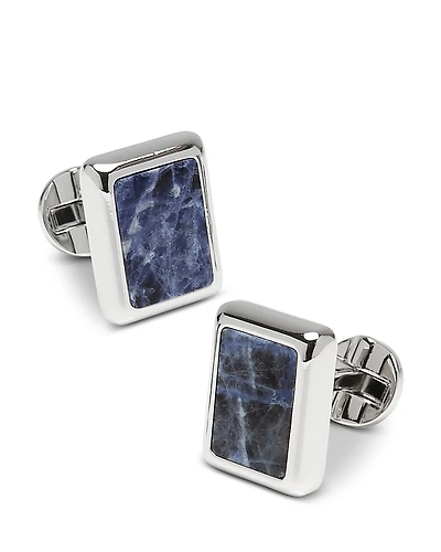 Cufflinks Inc. Silver and Sodalite Jfk Presidential Cufflinks