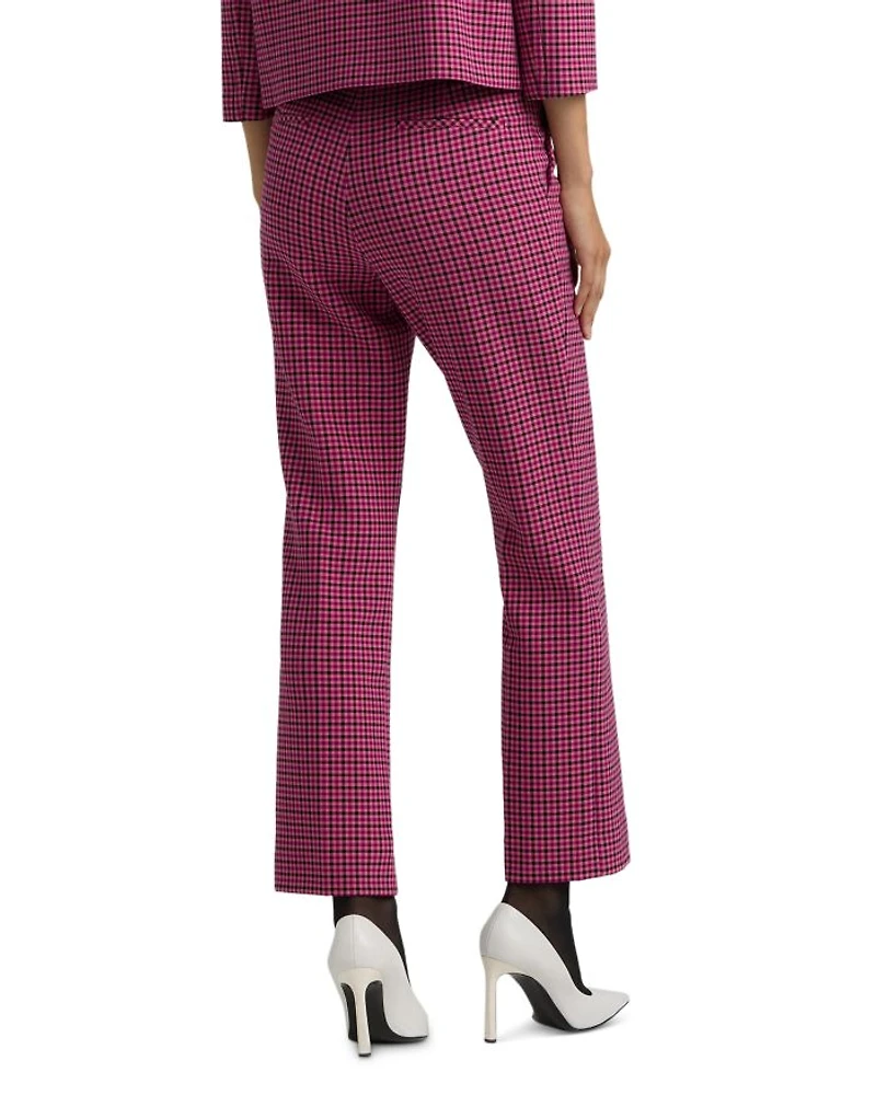 Stretch Mini Plaid Pants