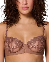 Saga Lace Mesh Demi Bra