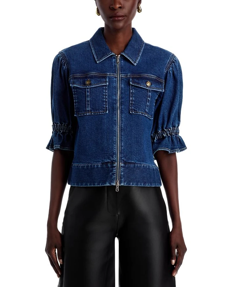 Holly Half Sleeve Denim Jacket