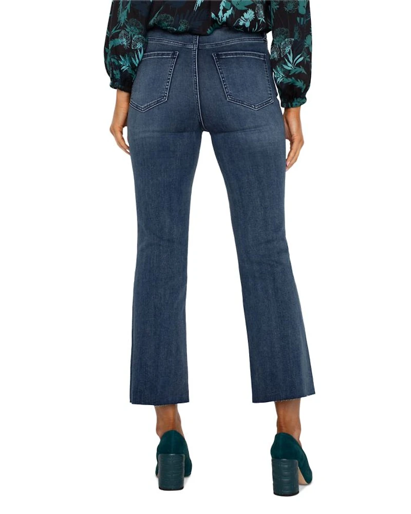 Hannah High Rise Ankle Flare Jeans Juniper Valley