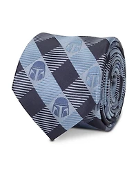 Star Wars Mando Helmet Check Tie