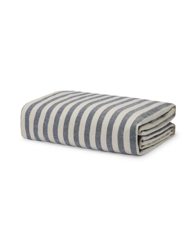 Pembroke Stripe Linen Blend Duvet Cover, Twin