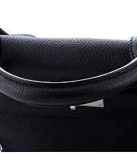 Kelly Handbag Black Togo with Palladium Hardware