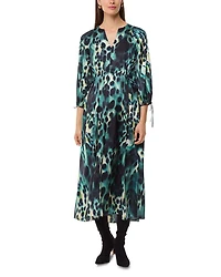 Misty Leopard Print Dress