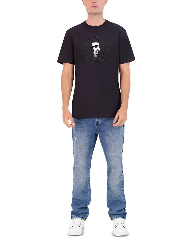 Little Karl Circle Logo Tee