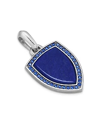 David Yurman Shield Amulet with Lapis Lazuli and Pave Sapphires