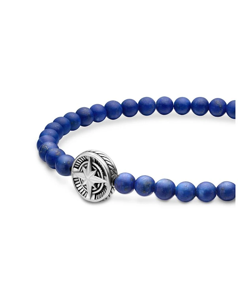 Spiritual Beads Compass Rose Bracelet with Lapis