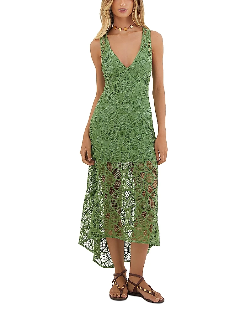 ViX Hollie Crochet Swim Cover-Up Dress