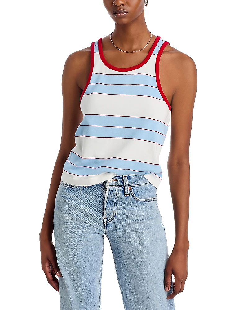 Re/Done Bama Striped Tank Top