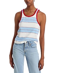 Re/Done Bama Striped Tank Top