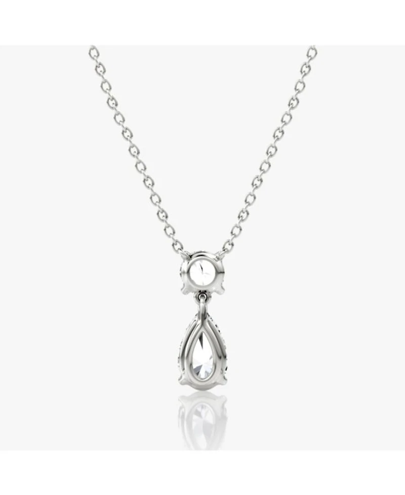 Signature Duo Drop Necklace 14K Yellow Gold